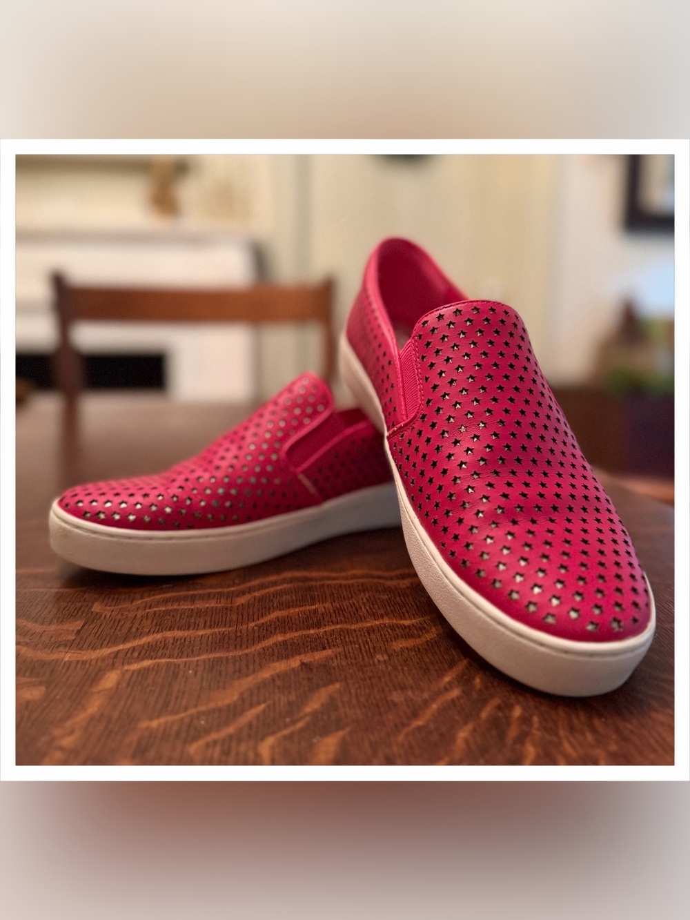 Michael Kors Women's Hot Pink Slip-On Perforated Sneakers US 8.5 EUR 39